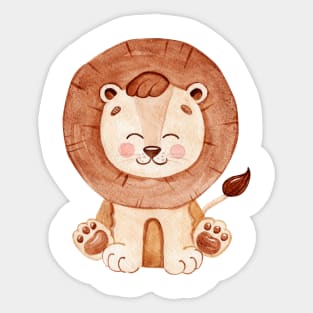 Cute lion Sticker